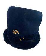 Vintage Lazarus Women&#39;s Velour Hat Blue - $723.31 MXN
