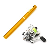 Pocket Collapsible Fishing Rod Reel Combo Mini Pen Fishing Pole Kit Telescopic F - £98.25 GBP