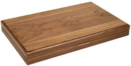 Open Box! 19&quot; Orion Craft Wood Backgammon Set - Walnut Inlay - £66.95 GBP