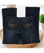 Salt Works medium rise bootcut jeans Crusted Diamond Pockets Women’s Siz... - $633.78 MXN