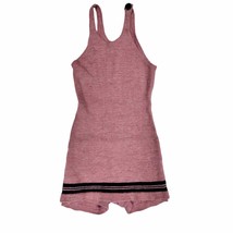 1920s VTG Antique Jantzen Swimsuit Womans Deco Pink &amp; Black Wool Sz XS - $489.16