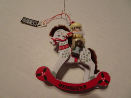 Ornament - Christmas - Kurt Adler&#39;s Hershey’s Chocolate Elf on Rocking H... - £7.90 GBP