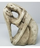 Hugging Couple Sculpture Love Embracing Heartfelt Modern Art Home Decor ... - $37.95