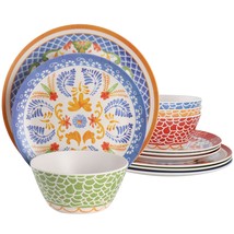 Laurie Gates California Designs Tierra 12 Piece Bamboo Fiber Dinnerware ... - $61.87