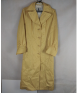 Vintage Misty Harbor The Paris Women&#39;s Yellow Trench Coat Size 10 - $74.24
