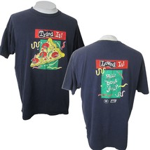 Delta Pizza Hut Pepsi T Shirt vintage 1990s mens XL 2-side graphics colorful - £34.82 GBP