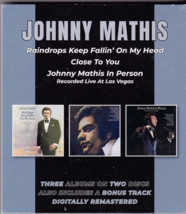 JOHNNY MATHIS: 3 Remastered Albums Box Set on 2 CDs + Rare bonus tracks disc! - £10.67 GBP
