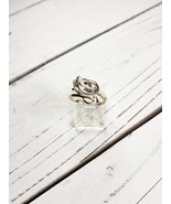 Semi precious Gemstone Silver Ring, Adjustable - £27.37 GBP