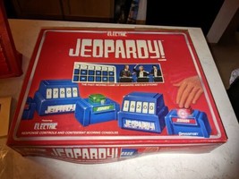 Jeopardy Board Game Vintage 1987 Pressman Electric Complete works - £23.67 GBP