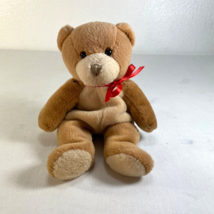 Vtg Mary Meyer 1996 Brown Teddy Bear 7&quot; Bean Bag Plush Stuffed Animal Do... - $17.82
