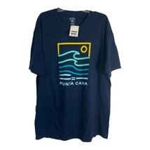 Billabong Mens Shirt Adult Size 2XL Blue Tee Punta Cana Short Sleeve NEW - $28.19