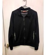 Puma Full Zip Track Jacket Cambodia Mens SZ Large Black Zippered Pockets - $13.85