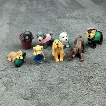 8 Puppy In My Pocket Figures Dogs MEG 1994 Vintage Small Toys Bundle Rare Cute  - £11.81 GBP