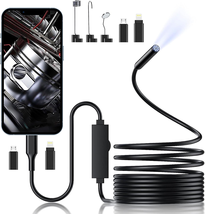 Endoscope Camera with Light, 1920P HD Borescope Inspection Snake Camera with 8 A - £22.50 GBP