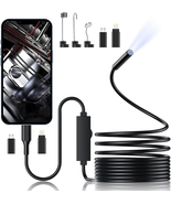 Endoscope Camera with Light, 1920P HD Borescope Inspection Snake Camera with 8 A - $28.26
