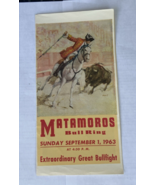 Bullfighting Advertisement Flyer – 6” x 9&quot; - Plaza de Toros  Matamoros #5 - €11,28 EUR