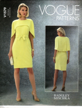 Vogue V1579 Designer Badgley Mischka Dress Misses 6 - 14 UNCUT Pattern - $22.07