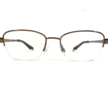 Anne Klein Eyeglasses Frames AK5065 208 MOCHA Square Cat Eye Half Rim 49... - $51.21