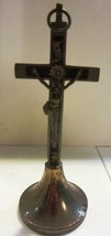 Vintage Pectoral Cross Crucifix Skull &amp; Crossbones mounted  - £74.39 GBP