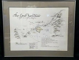 Lower Kern River Committee Vtg 80s framed print numbered signed map parkway  - £70.04 GBP