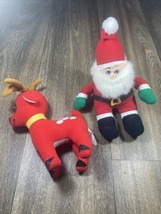 Fun World Christmas Stuffed Plush Santa/Reindeer - £19.66 GBP