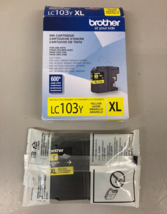 Genuine OEM Brother LC103Y High-Yield Ink Yellow Sealed Cartridge  Open ... - $15.95