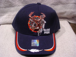 DEER DREAMCATCHER INDIAN NATIVE PRIDE BASEBALL CAP ( DARK BLUE ) - £8.87 GBP