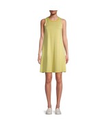 Time and Tru Sleeveless Striped Knit Lounge Pockets Dress Yellow NWT Medium - £12.87 GBP