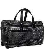 NWT Thirty-one 31-Wheels Up Rolling Luggage-Ditty Dot Pattern-Black &amp; White - $95.00