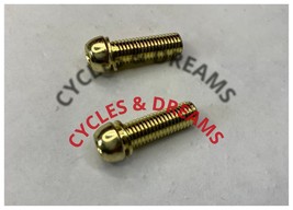 TWO BOLT ALL GOLD FOR LOWRIDER STEM, REPLACEMENT BOLT , GOLD DIPPING - £5.46 GBP