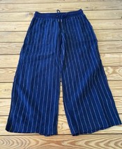 Athleta Women’s Striped Wide Leg Pants Size 4 Navy R11 - £23.73 GBP