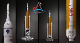 Artemis 1 Space Launch System takeoff lamp pedestal File STL-OBJ for 3D Printer - £3.64 GBP