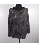Joie Prima Double Layer Crochet All Season Wool Sweater Set Open Knit Pu... - $35.91 CAD