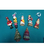 RUSSIAN CHRISTMAS ORNAMENTS HAND CARVED AND HANDPAINTED LOT - £97.31 GBP