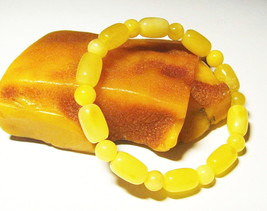 Handcraft  Baltic Amber Bracelet Handmade Bracelet amber beads bracelet - £154.56 GBP