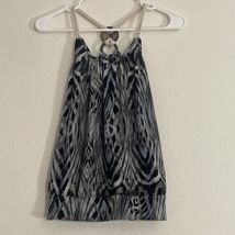 Fiona &amp; Purple Women’s Blouse Halter Bare Shoulder Rope Strap XL Multi P... - €10,14 EUR