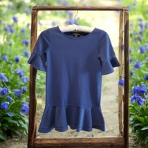 Polo Ralph Lauren Dress Girls M 8/10 Blue Knit Short Sleeve Fit &amp; Flare ... - $20.78
