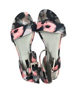 Senso Diffusion Black Pink Gray Floral Leather Platform Sandal size 39 /... - $25.30
