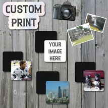 Custom Print Your Image Round or Square Neoprene Tabletop Coasters  Set ... - $9.99