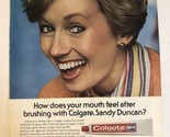 1977 Colgate Vintage Print Ad Advertisement Sandy Duncan pa11 - $8.90