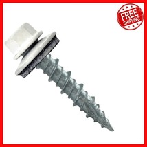 High-Quality Bone White Roofing Screws with EPDM Washers - Corrosion Res... - $935.95 MXN