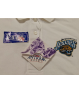Jacksonville Jaguars Logo NFL Antigua Vintage 90s White Golf Polo Shirt XL New - $41.79