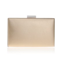 Women PU Fashion Clutch Mixed Color Leather Metal Ladies  Evening Bags Party Wed - £27.55 GBP