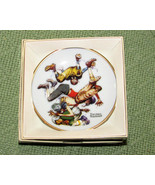 VINTAGE NORMAN ROCKWELL MINI PLATE COLLECTION FIRST DOWN 1984 AUTUMN 515... - £8.63 GBP