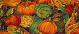 Lightweight Fall Pumpkin, Apple.Corn  Quilt, Craft Fabric - $2.99