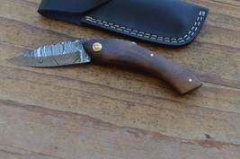 damascus real handmade beautiful folding knife From The Eagle Collection M0245 - $34.64