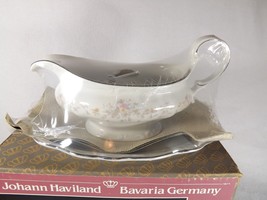 Haviland Floral Splendor Gravy Boat w/Tray New in Original Box - £19.48 GBP