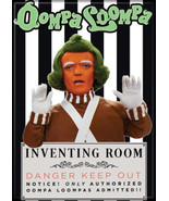 Willy Wonka &amp; The Chocolate Factory Oompa Loompa Refrigerator Magnet NEW... - £3.18 GBP
