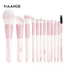 MAANGE 12Pcs Makeup Brushes Set Soft  Professional Foundation Blush Concealer Bl - £66.58 GBP