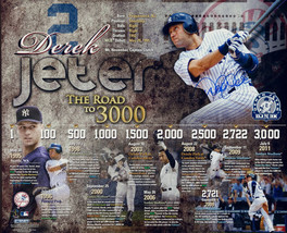 Framed canvas art print giclee Derek Jeter Signed the road to 3000 - £30.95 GBP+